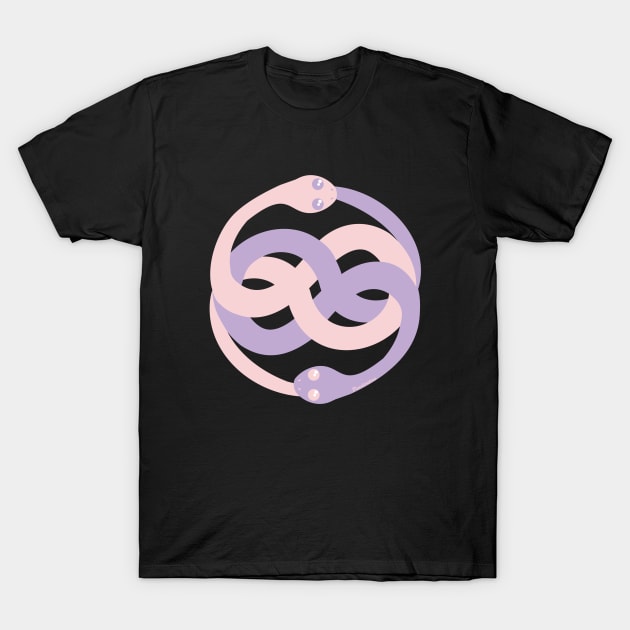 Pink and violet Auryn kawaii T-Shirt by Pendientera